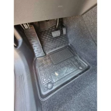 Килимки передні Volvo XC40 Recharge 2020- гумові, чорні (AVTO-Gumm)