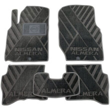 Текстильні килимки в салон Nissan Almera Classic 2006- (X) серые AVTO-Tex