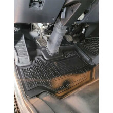 Коврики в салон Hyundai Mighty 3 (EX8-EX10) резиновые, чёрные (AVTO-Gumm)