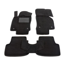 Гибридные коврики в салон Seat Leon 2013- (5 дверей) (Avto-Gumm)
