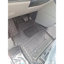 Коврики в салон Ford Custom 2023- 1+1 резиновые, чёрные (AVTO-Gumm)