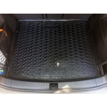 Автомобильный коврик в багажник Skoda Karoq 2018- верхний для двухуровневого пола (Avto-Gumm)