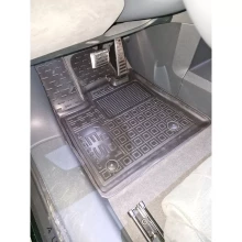 Коврики в салон Audi E5 Sportback 2025- резиновые, чёрные (AVTO-Gumm)