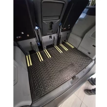 Коврик в багажник Ford Custom 2023- 8 мест, пассажирский резиновый, чёрный (AVTO-Gumm)