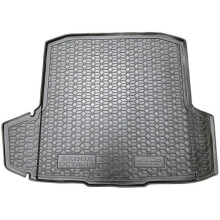Автомобільний килимок в багажник Skoda Octavia A7 2013- Universal (с ушами) (Avto-Gumm)