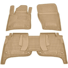 Автомобильные коврики в салон Volkswagen Touareg 2010- бежевые (AVTO-Gumm)