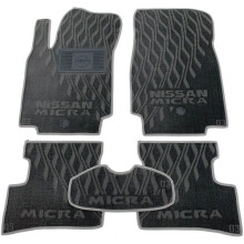 Текстильні килимки в салон Nissan Micra (K12) 2002- (V) серые AVTO-Tex