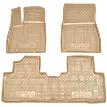 Автомобильные коврики в салон BYD Sea Lion 05 2025- EV бежевые (AVTO-Gumm)