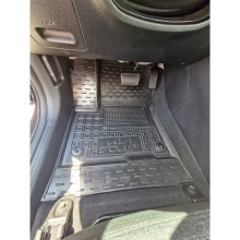 Коврики в салон Kia Soul 2019- EV резиновые, чёрные (AVTO-Gumm)