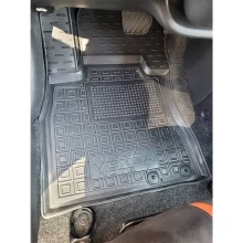 Коврик водительский Nissan Versa Note 2013-2019 резиновый, чёрный (AVTO-Gumm)