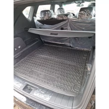 Коврик в багажник SsangYong Rexton 2025- резиновый, чёрный (AVTO-Gumm)