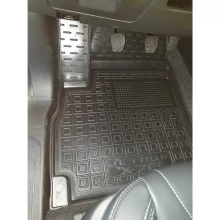Коврик водительский Jetour X70 2020- 7 мест резиновый, чёрный (AVTO-Gumm)