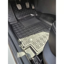 Килимок водійський Renault Clio 4 2012- універсал гумовий, чорний (AVTO-Gumm)