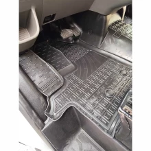 Коврики в салон Ford Transit (mk7) 2014- 1+1, USA резиновые, чёрные (AVTO-Gumm)