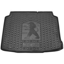 Автомобильный коврик в багажник Peugeot 308 2014- Hatchback докатка (AVTO-Gumm)