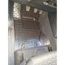Коврик водительский Mitsubishi L200 2024- Invite резиновый, чёрный (AVTO-Gumm)