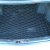 Автомобильный коврик в багажник Nissan Primera (P12) 2001-2006 Sedan (Avto-Gumm)