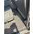 Коврики в салон Ford Transit (mk7) 2014- 1+2, 2-й ряд, Double Cab, из 2 частей резиновые, чёрные (AVTO-Gumm)