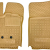 Автомобильные коврики в салон Renault Clio 3 2005- 3 двери бежевые (AVTO-Gumm)