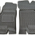 Передні килимки в автомобіль Hyundai Santa Fe 2000-2006 (AVTO-Gumm)