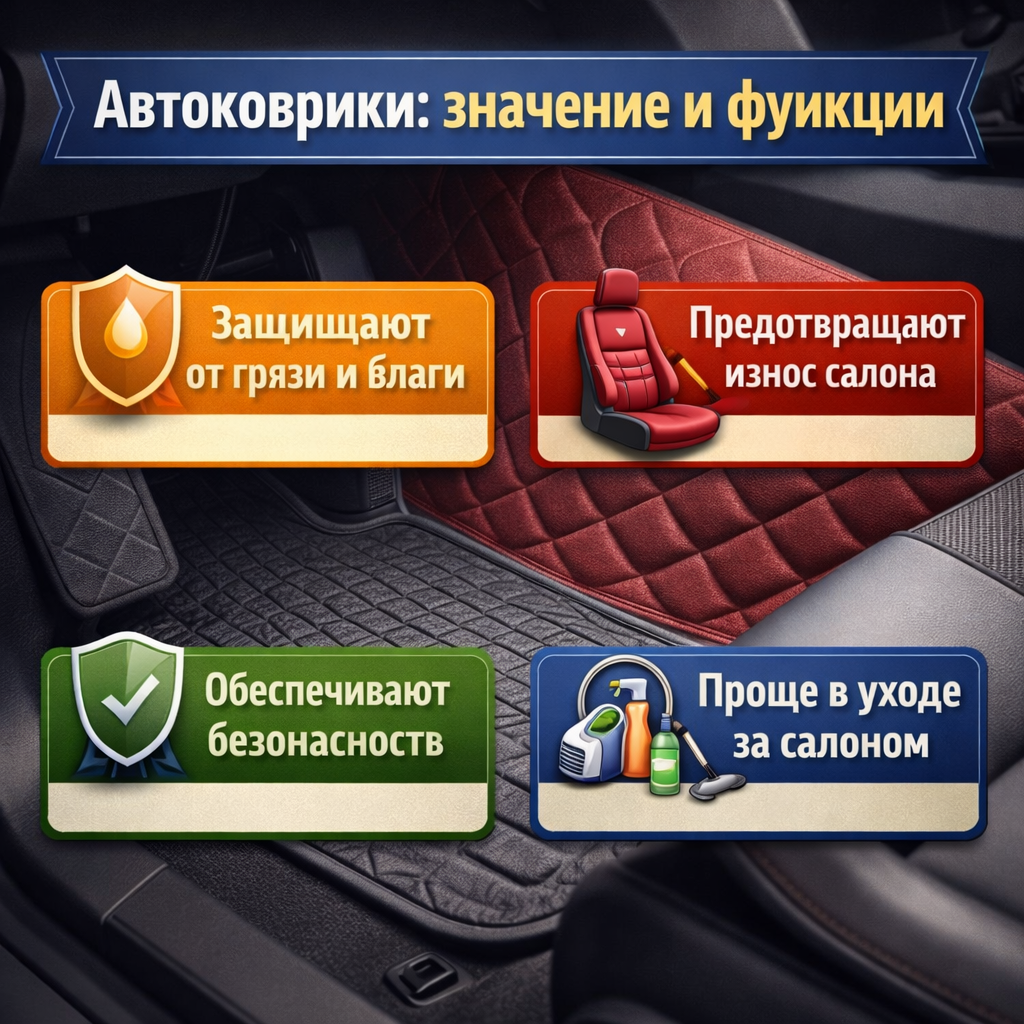 Автоковрики: значение и функции